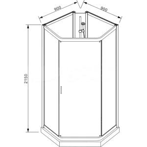 Душевая кабина Parly Penta P91 90х90