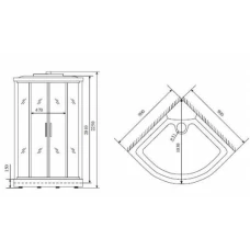 Душевая кабина Timo Standart T-6609 Silver 90x90