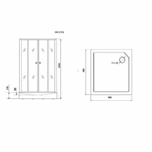 Душевая кабина Grossman GR-171QL 90x90