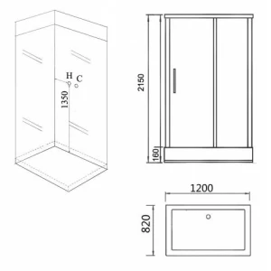Душевая кабина Grossman GR-167 120х82