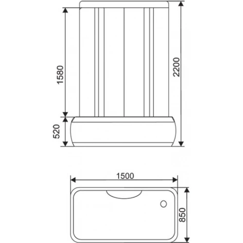 Душевой бокс Arcus AS-125 150х85