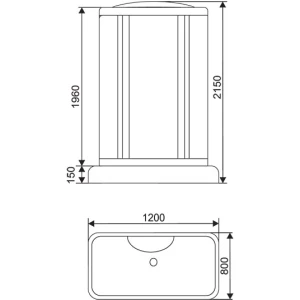 Душевая кабина Arcus AS-119 120х80