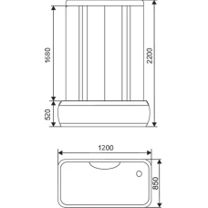 Душевой бокс Arcus AS-605 120х85
