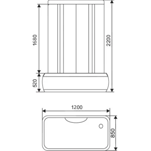 Душевой бокс Arcus AS-605 120х85