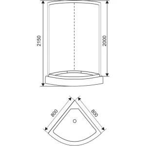 Душевая кабина Arcus AS-112 80х80