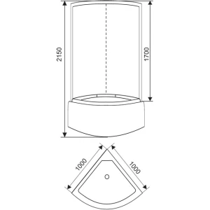 Душевая кабина Arcus AS-110 100х100