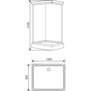 Душевая кабина Arcus Style S-48 120х80