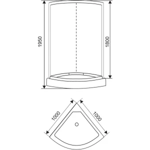 Душевая кабина Arcus Style S-03 100х100