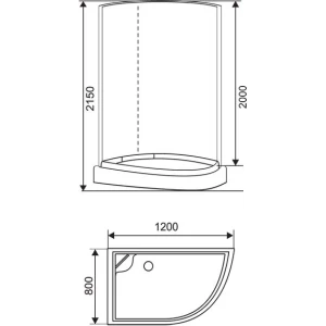 Душевая кабина Arcus Style S-08 L 120х80