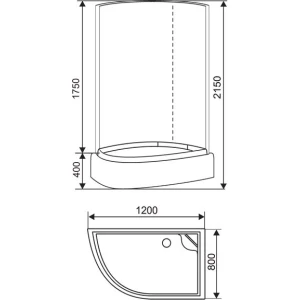 Душевая кабина Arcus Style S-09 R 120х80