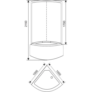 Душевая кабина Arcus Style S-23 100х100