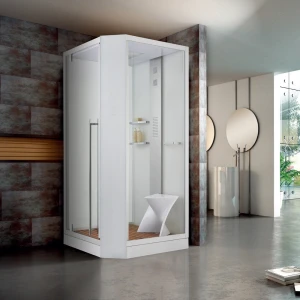 Душевая кабина Orans SR-89101 LS WHITE LH, с баней 100х100