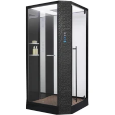 Душевая кабина Orans SR-89101 RS BLACK LH, с баней 100х100