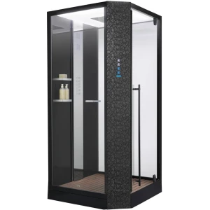 Душевая кабина Orans SR-89101 RS BLACK LH, с баней 100х100