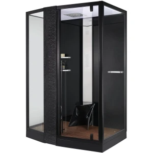 Душевая кабина Orans Diamond SR-89102 LS BLACK LH 150х100, с паром