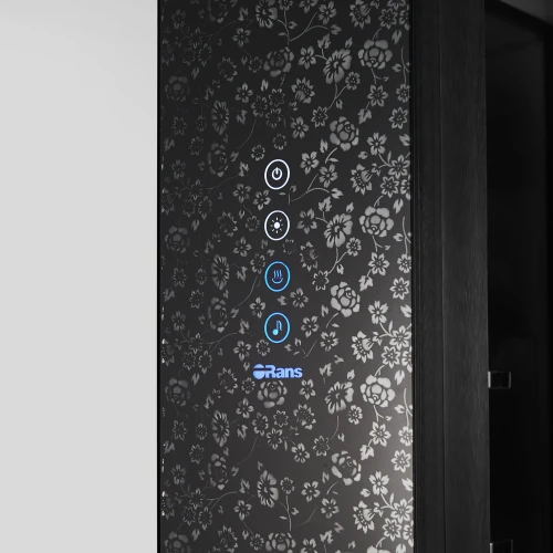 Душевая кабина Orans SR-89101 LS BLACK LH, с баней 100х100