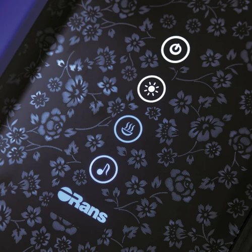 Душевая кабина Orans SR-89101 LS BLACK LH, с баней 100х100