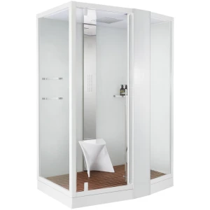 Душевая кабина Orans Diamond SR-89102 RS WHITE LH 150х100, с паром