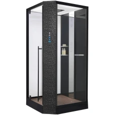Душевая кабина Orans SR-89101 LS BLACK LH, с баней 100х100