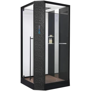 Душевая кабина Orans SR-89101 LS BLACK LH, с баней 100х100