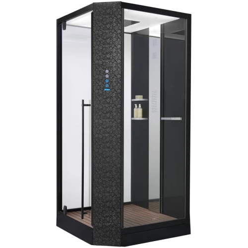 Душевая кабина Orans SR-89101 LS BLACK LH, с баней 100х100