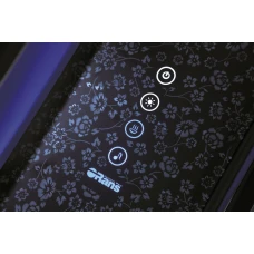 Душевая кабина Orans SR-89106S черная, с баней 130х130