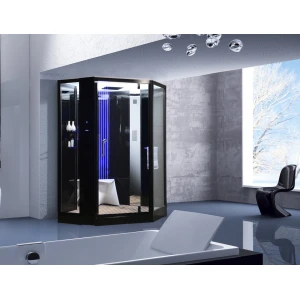 Душевая кабина Orans SR-89106S черная, с баней 130х130