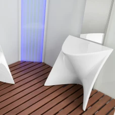 Душевая кабина Orans SR-89106 S WHITE LH белая, с баней 130х130