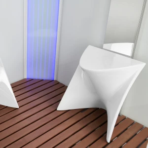 Душевая кабина Orans SR-89106 S WHITE LH белая, с баней 130х130