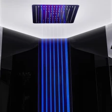 Душевая кабина Orans SR-89106 S BLACK LH черная, с баней 130х130