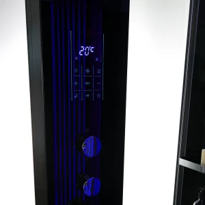 Душевая кабина Orans SR-89106 S BLACK LH черная, с баней 130х130