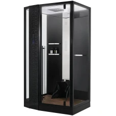 Душевая кабина Orans SR-89105 LS BLACK LH, с баней 120х90