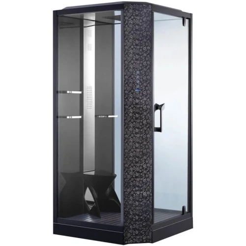 Душевая кабина Orans SR-89101 RS Black, с баней 100х100