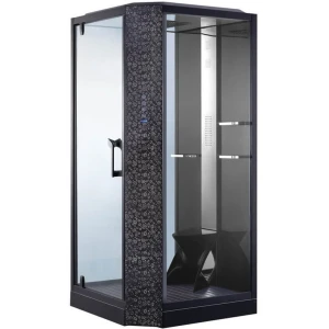 Душевая кабина Orans SR-89101 LS Black, с баней 100х100