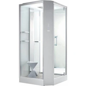 Душевая кабина Orans SR-89101RS белая, с баней 100х100