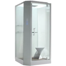 Душевая кабина Orans SR-89101RS белая, с баней 100х100