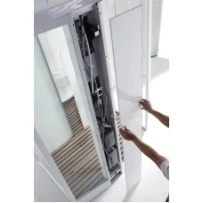 Душевая кабина Orans Diamond SR-89102 RS White 150х100, с паром