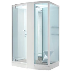Душевая кабина Orans Diamond SR-89102 RS White 150х100, с паром