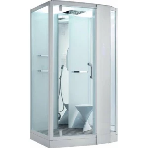 Душевая кабина Orans SR-89105RS белая, с баней 120х90