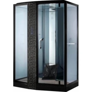 Душевая кабина Orans SR-89105LS черная, с баней 120х90