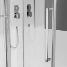 Душевая кабина Black&White G8891 100х100 с парогенератором