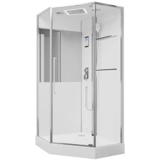 Душевая кабина Black&White G8895 100х100 с парогенератором