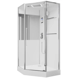 Душевая кабина Black&White G8895 100х100 с парогенератором