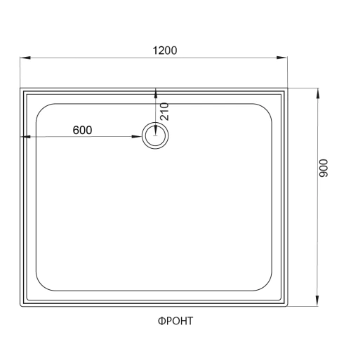 Душевая кабина Deto V 1245 120х90