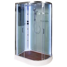Душевая кабина Deto A 102 L LED с кнопкой и гидромассажем 120х80