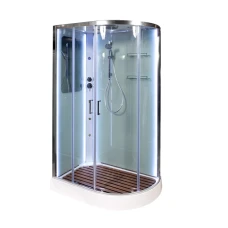 Душевая кабина Deto A 102 L LED с кнопкой и гидромассажем 120х80