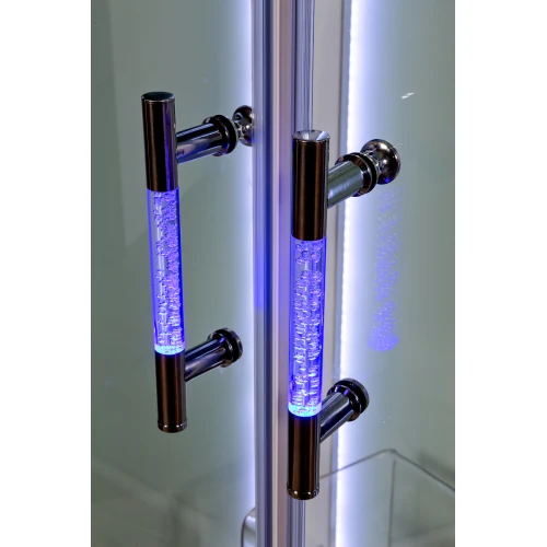 Душевая кабина Deto A 102 L LED с кнопкой и гидромассажем 120х80