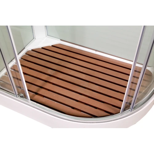 Душевая кабина Deto A 102 L LED с кнопкой и гидромассажем 120х80