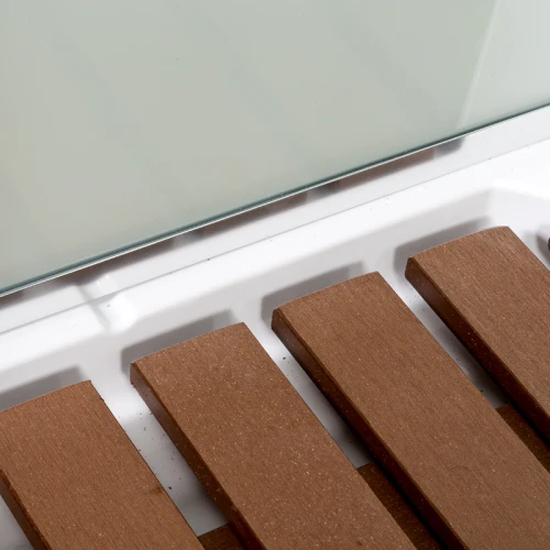 Душевая кабина Deto A 102 L LED с кнопкой и гидромассажем 120х80