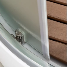 Душевая кабина Deto B09S BLACK с электрикой 90x90